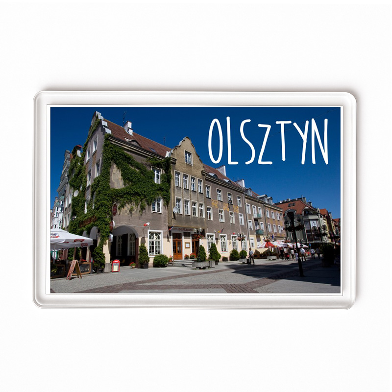 Magnes akrylowy Olsztyn - serce Warmii bije na starówce