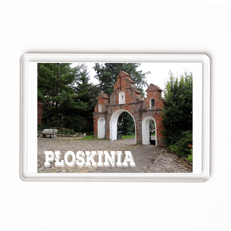 Magnes akrylowy Płoskinia - gotyckie serce Warmii