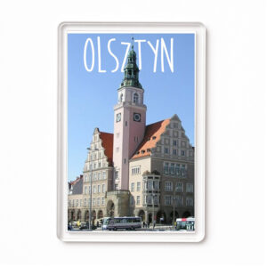 Magnes akrylowy Ratusz w Olsztynie - serce miasta