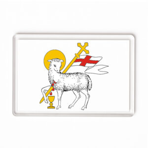 Magnes akrylowy Święta Warmia - Baranek Pokoju