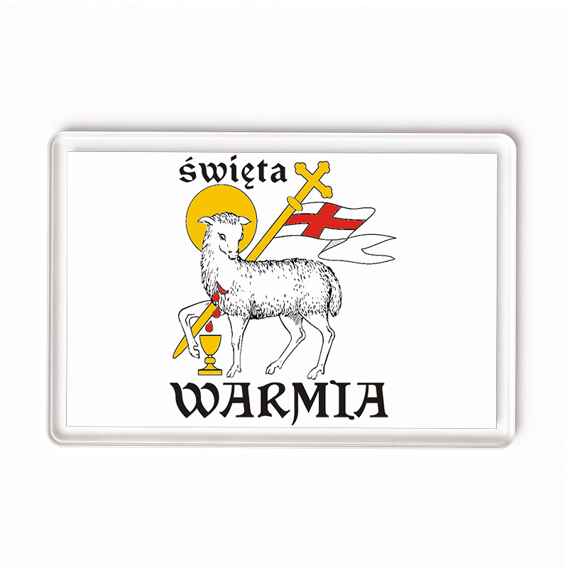 Magnes akrylowy Święta Warmia - Serce Północy