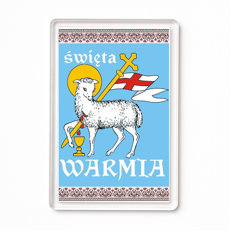 Magnes akrylowy Święta Warmia - serce duchowej północy