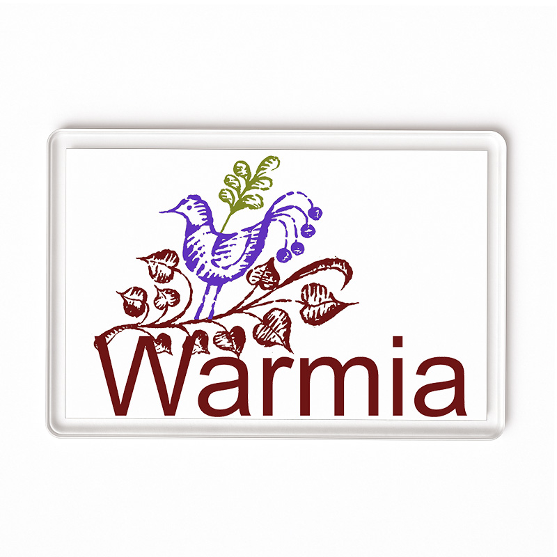 Magnes akrylowy Warmia - Artystyczne Serce Mazur