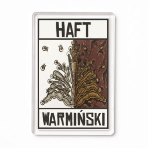 Magnes akrylowy Warmia w detalach - Haft Warmiński