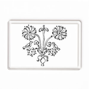 Magnes akrylowy Warmiński Wzór Ludowy