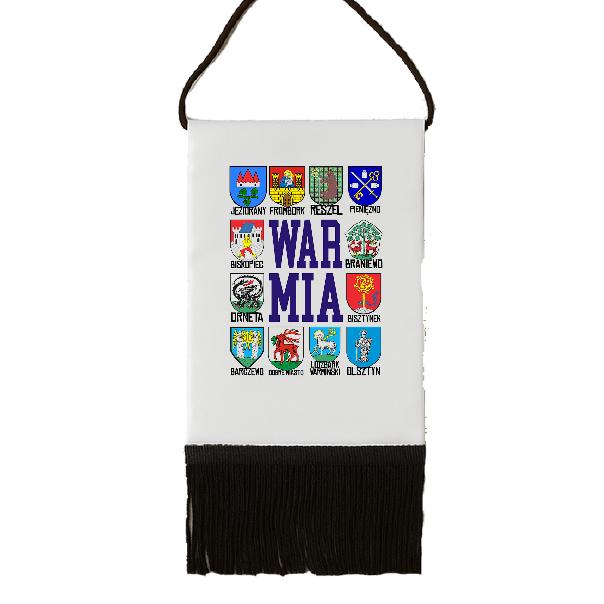 Proporczyk pamiątkowy Herby Miast Warmii