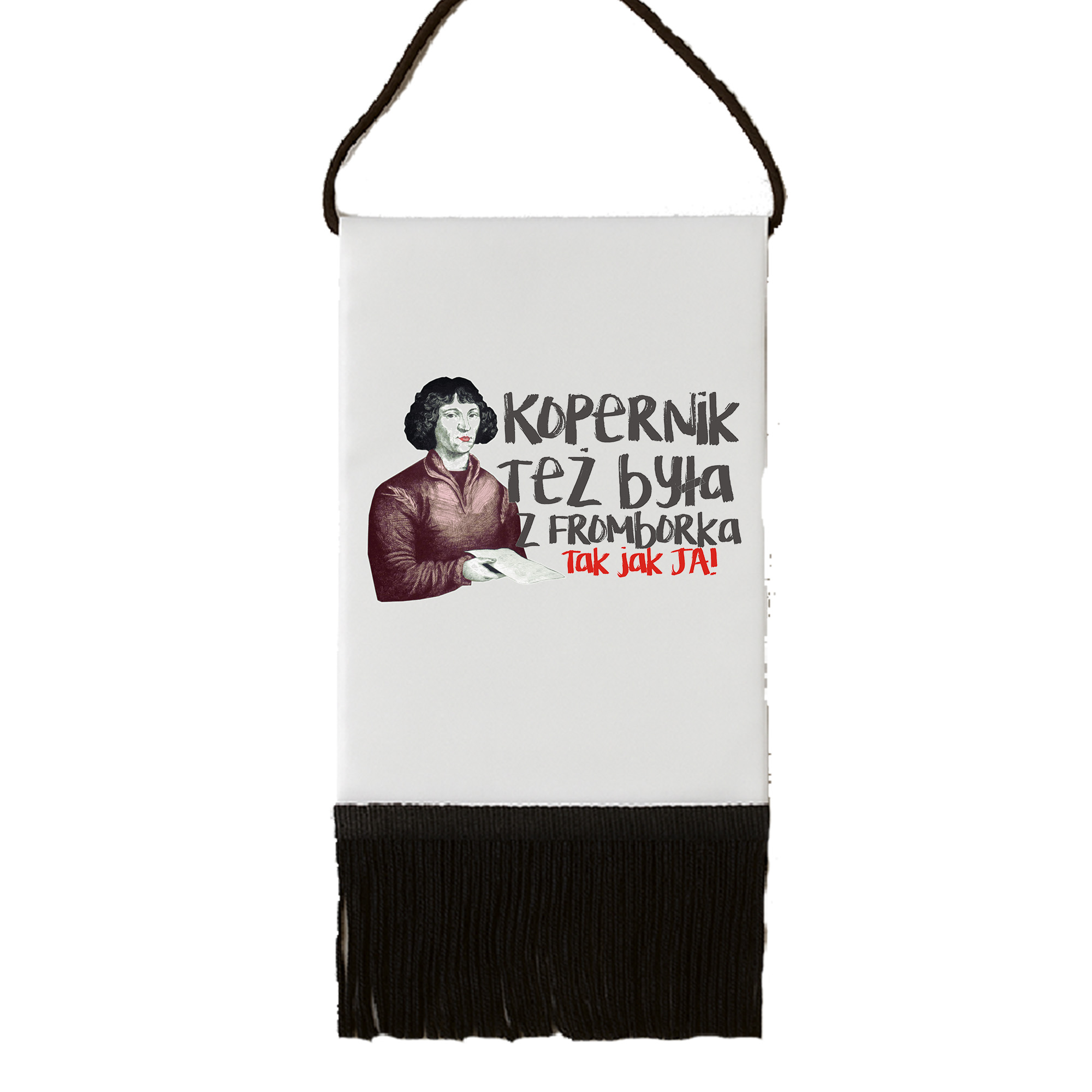 Proporczyk pamiątkowy Kopernik też była z Fromborka