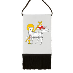 Proporczyk pamiątkowy Święta Warmia - Baranek Pokoju