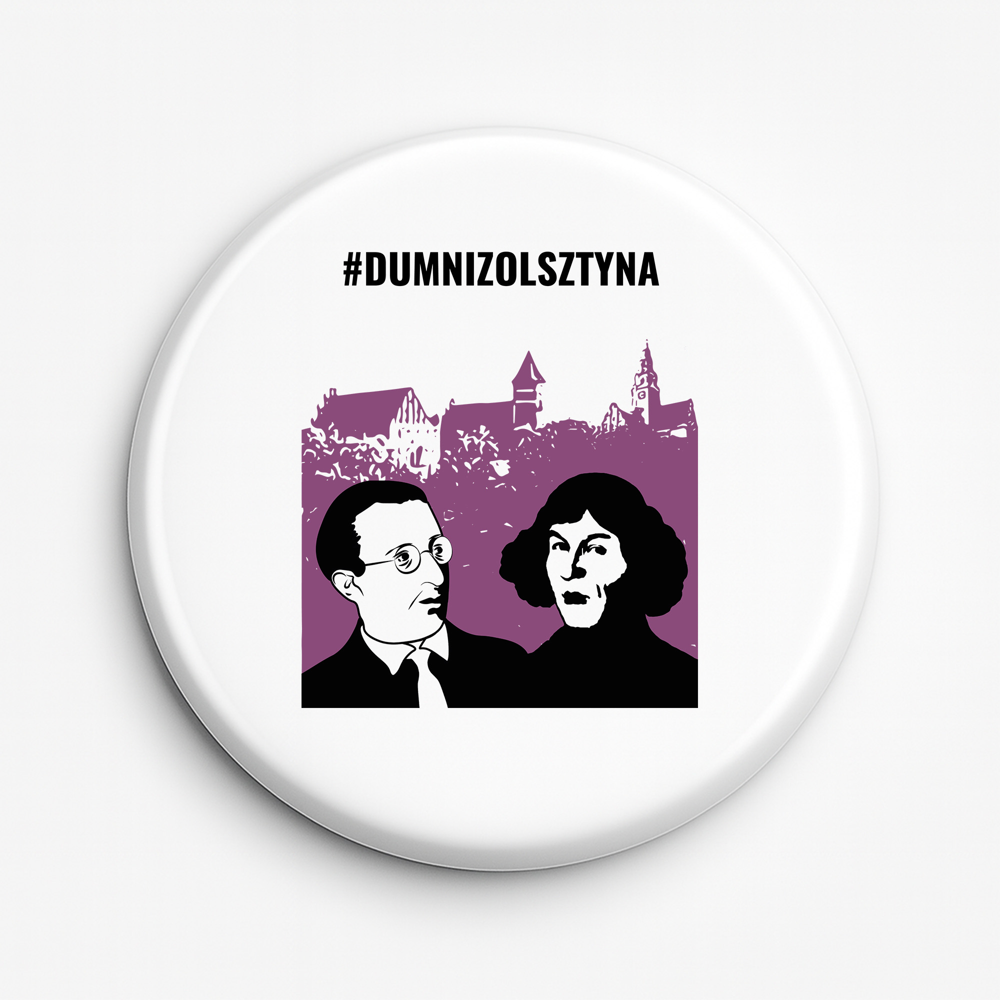 Przypinka pamiątkowa Dumni z Olsztyna