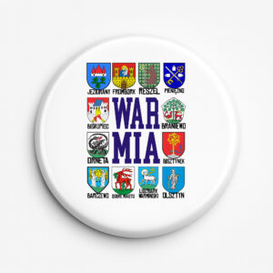 Przypinka pamiątkowa Herby Miast Warmii