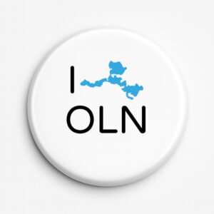 Przypinka pamiątkowa Kocham Olsztyn