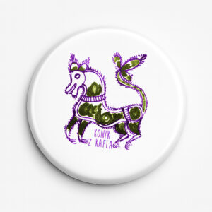 Przypinka pamiątkowa Konik z Kafla - Ludowa Warmia