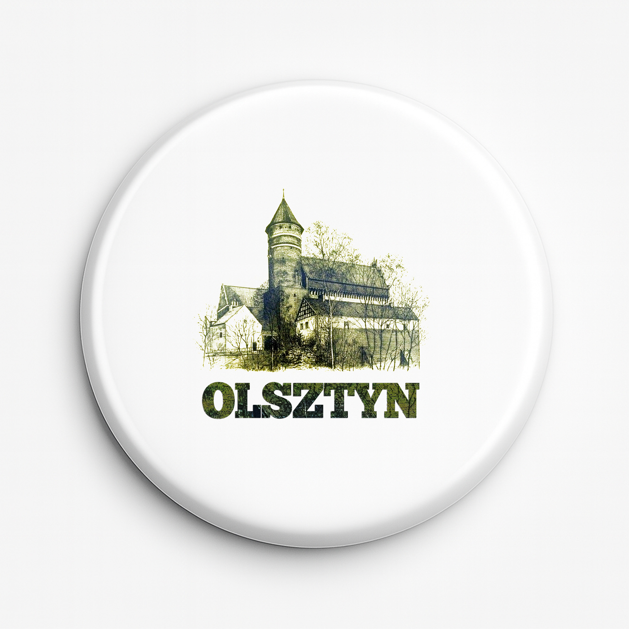 Przypinka pamiątkowa Olsztyn - Zamek Kopernika