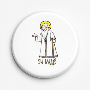 Przypinka pamiątkowa Św. Jakub - Patron Warmińskich Dróg