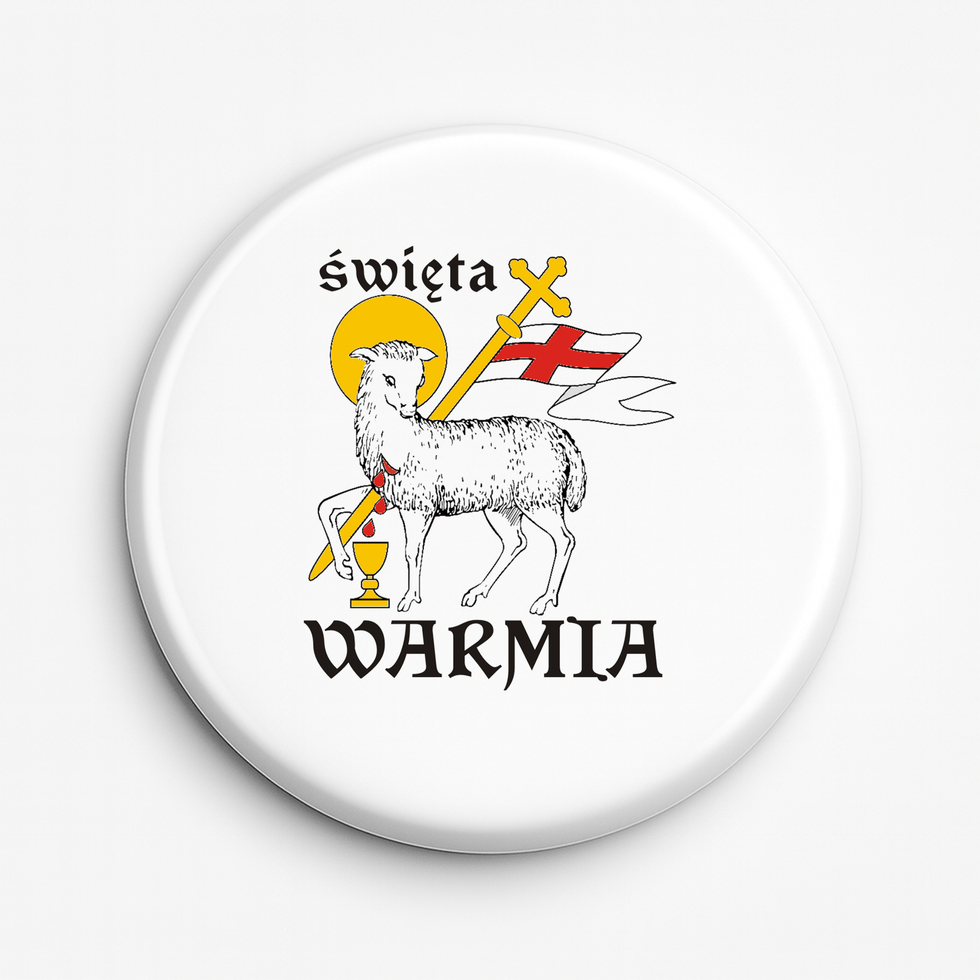 Przypinka pamiątkowa Święta Warmia - Serce Północy