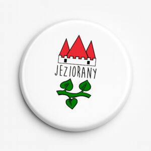 Przypinka pamiątkowa Zakochaj się w Jezioranach