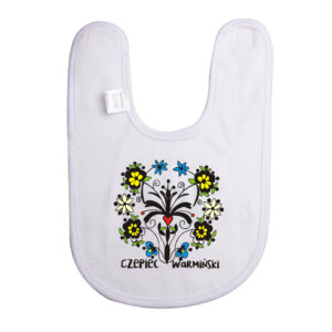 Śliniak dziecięcy Ziemia Warmii - haft i serce