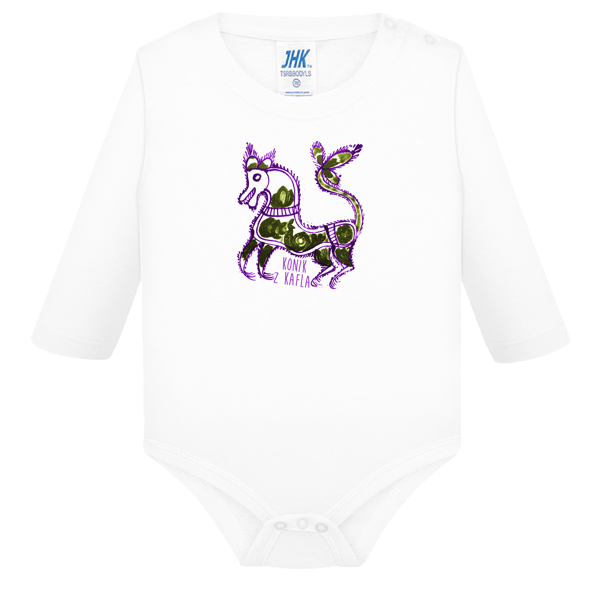 Śpioszki dziecięce Konik z Kafla - Ludowa Warmia