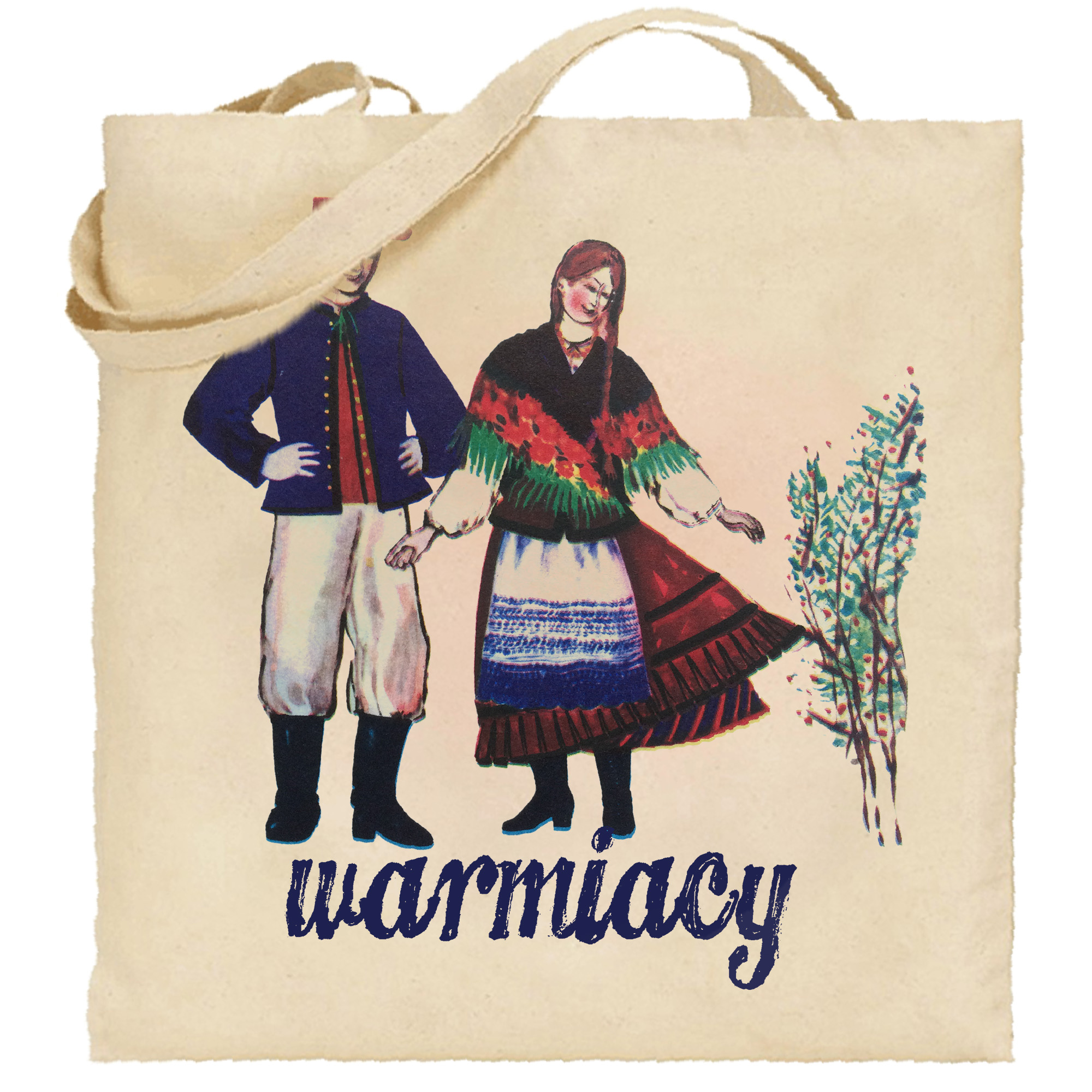Torba bawełniana Warmiacy w Strojach Ludowych